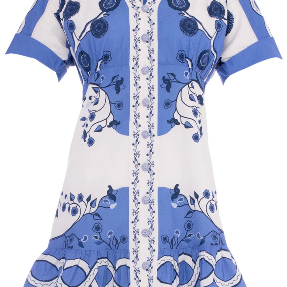 Anna Cate Kyle Dress in Royal Forest NWT